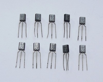 10x Philips BF450 Silizium-Epitaxial-Planar-PNP-Transistoren, lange PINs, PH0d