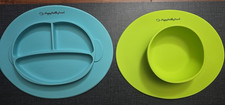 Happy Healthy Parent Easy Clean Silicone Plate And Bowl Set