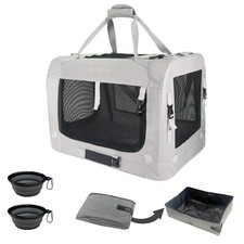 Extra Extra Large Cat Carrier Soft Sided, Portable Small Dog Carrier for 2 Ca...