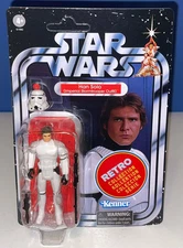 2025 STAR WARS Retro Collection HAN SOLO Stormtrooper Disguise Action Figure MOC