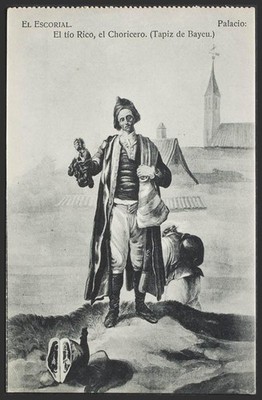 Madrid. SAN LORENZO DEL ESCORIAL. Monasterio. El tío Rico, el Choricero. (Tapiz