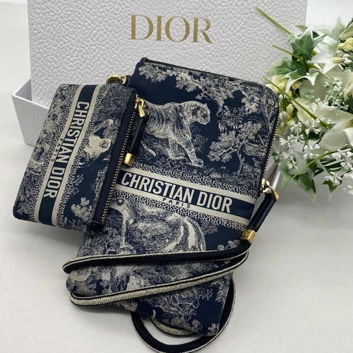 Sac bandoulière multifonction Dior pochette 18,5 cm occasion port et déchirure