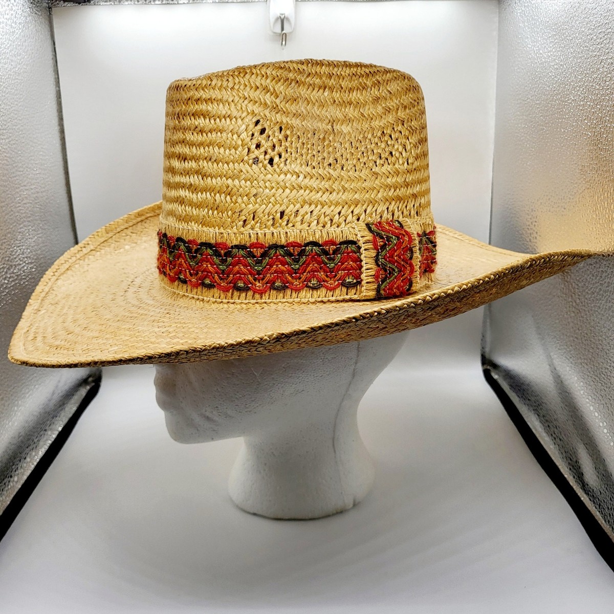 Straw Boater Hat - handmade from Mexico Wide-Brim Straw Canotier Hat - Women main image 3