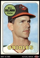 1969 Topps #141 Bill Dillman Orioles 5 - EX