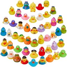 Assorted Rubber Ducks in Bulk Mini Rubber Duckies for Kids Baby Bath Shower Toys