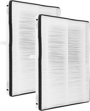 Nispira Replacement HEPA Filter for Air Purifier, Compatible white 2 packs 
