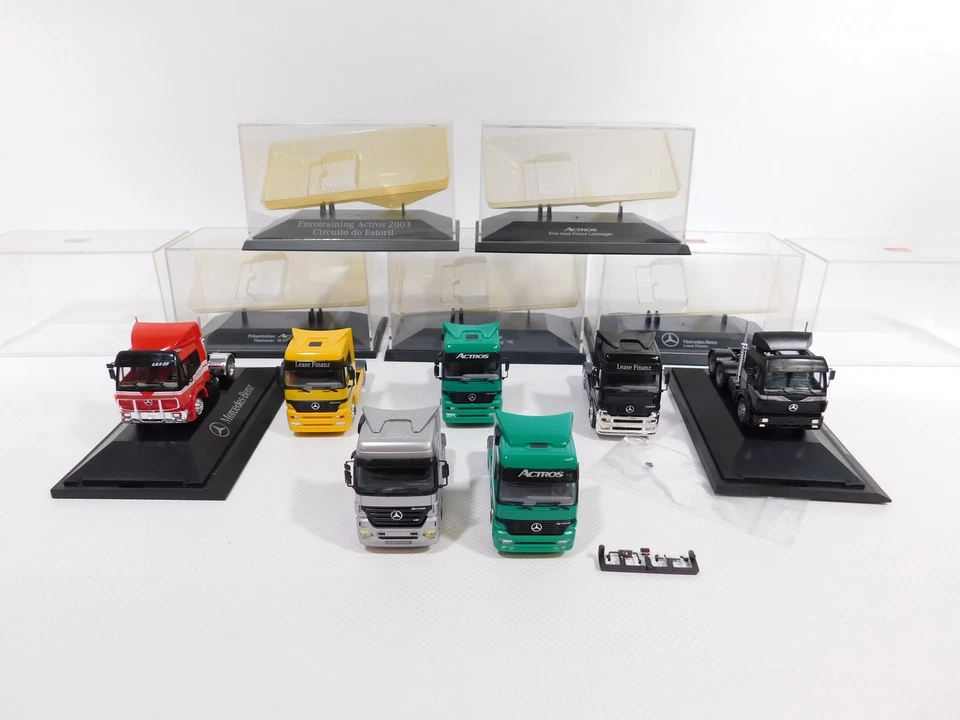 7X Herpa H0 1:87 Trattore MB 2448 SK Actros 2003 Ecc Mint (Box) #DI99-1 - Immagine 3 di 4