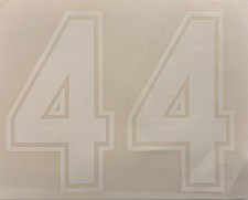 Original Vintage Number 44 Small Size Iron On Transfer