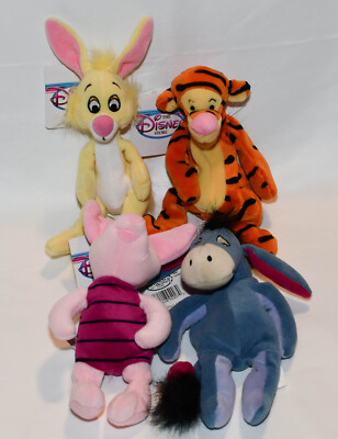 NEW! Vintage 90s - Disney Store Bean Plush - Tiger - Rabit