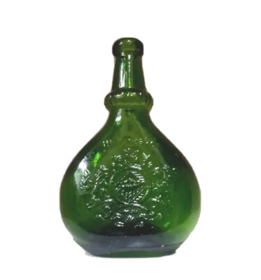 Vintage Mohan Meakin Breweries Ltd Green Colour Empty liquor bottle Collectible.