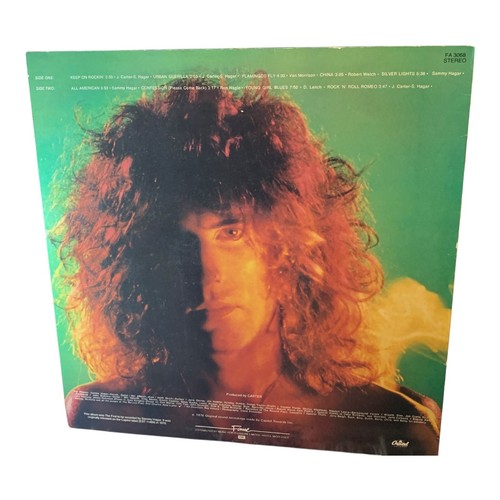 Sammy Hagar – Nine On A Ten Scale - Vinyl LP Record Hard Rock Pop - Foto 2 di 3