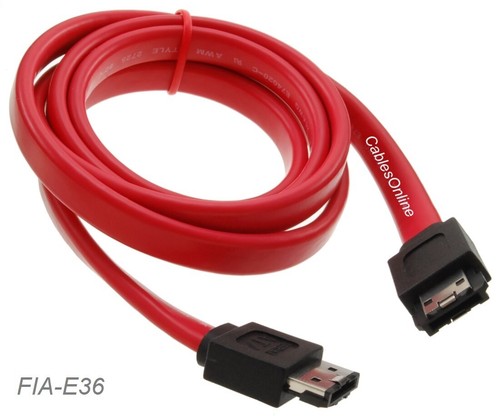 36" Premium External Serial ATA (eSATA) to eSATA 3GBps Data Cable,  FIA-E36 - Picture 1 of 2