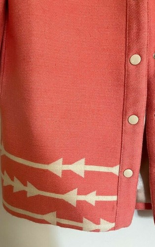 ¡Nuevo! Chaqueta XS Anthropologie Lauren Moffatt Salmón "Abrigo de vestir hacia el este" $280 - Imagen 9 de 12