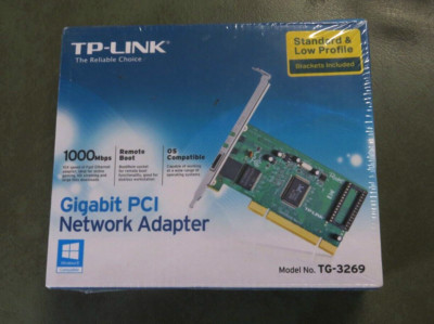 TP-Link TG-3269 10/100/1000Mbps LAN PCI 1x RJ45 Gigabit Network Adapter NIB (G1)
