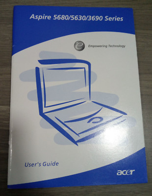 ACER Aspire Benutzerhandbuch 5680 / 5630 / 3690 Serie Handbuch