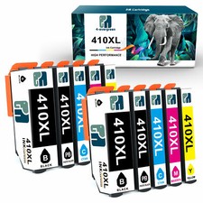 10 Pack 410 XL T410XL Ink Cartridges for Epson XP-640 XP-830 XP-630 XP-635