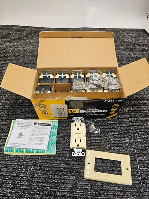 #ad #ad QTY 10 Faith GLS 15A IV 10 15 Amp 125 Volt Gfci Duplex Outlet Gfi Receptacle $59.41