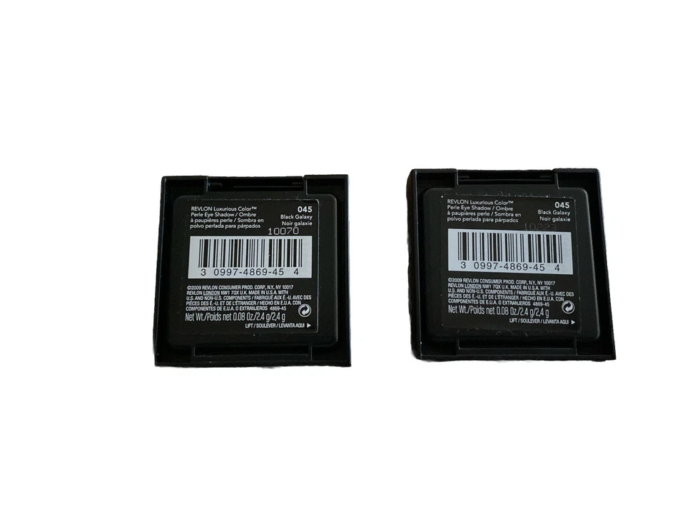 Revlon Luxurious Color Perle Eye Shadow #045 Black Galaxy Lot Of 2 Sealed - Image 2 of 2