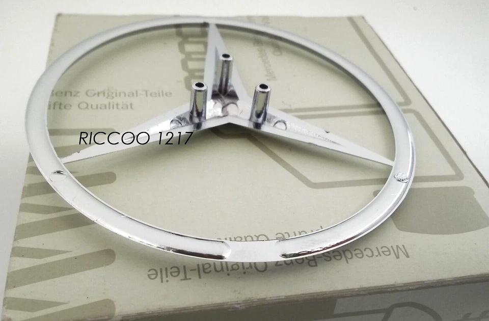 Rear star badge for Mercedes Benz E class W211 2002-2009 sedan 3 pins 90mm - image 2 of 4