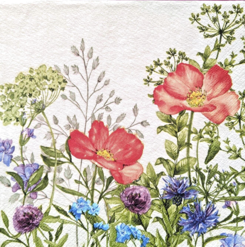 Wildflowers - Luncheon Size Paper Napkins Pack Of 20