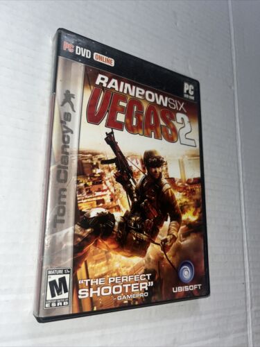 Ubisoft Tom Clancy's Rainbow Six Vegas 2 PC DVD Game Manual and Install Key Vgc