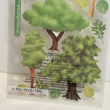 Trees Leaves Stickers Scrapbooking Crafts Qty: 15 New In Package