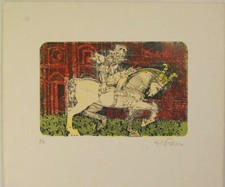 Serigraphy Sérigraphie Serigrafia DE ROSA RAFFAELE 1980 PROVA D'AUTORE 23x26.5