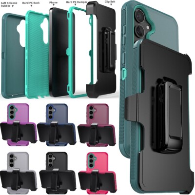 For Samsung Galaxy S24/S24 Plus/Ultra/FE Shockproof Case Cover Belt Clip Holder
