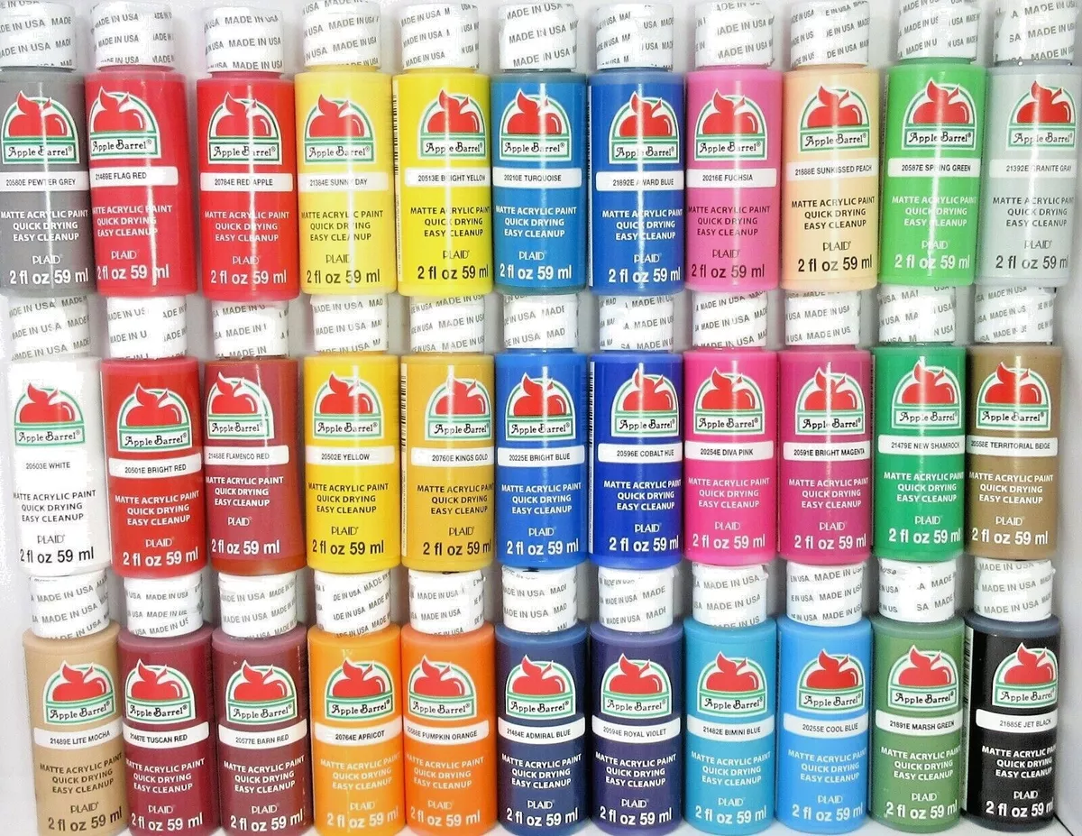 Apple Barrel Matte Acrylic Paint, 2 oz Reviews 2024