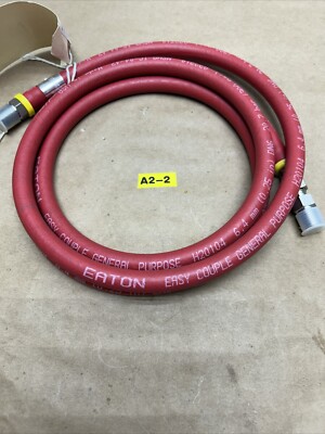 NEW EATON H20104 EASY COUPLE HOSE 1/4'' 300PSI 75'' Fast Shipping! + Warranty