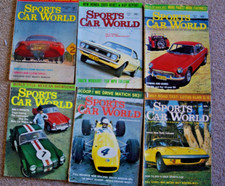 Sports Car World Bulk X6 1966 1967 1968 Apr Mar May Jul Oct Dec DBS Cisitalia Sp