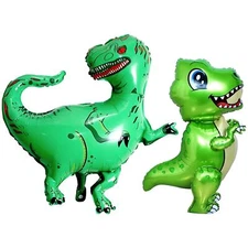 Giant Green Dinosaur Balloons Foil - 34 Inch | Large Dinosaur Balloons for Bi...