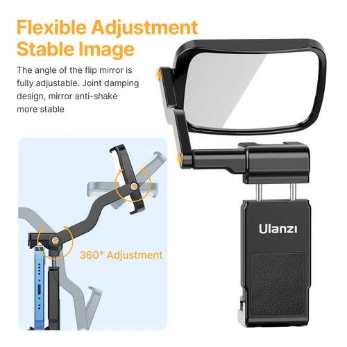 Ulanzi ST-30 Rear Camera Selfie Bracket for Mobile Phones Camera - Photo 4 sur 5