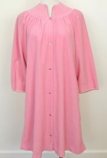 Vintage Evelyn Pearson Womens M Robe Vintage Velour Light Weight Warmth Pink