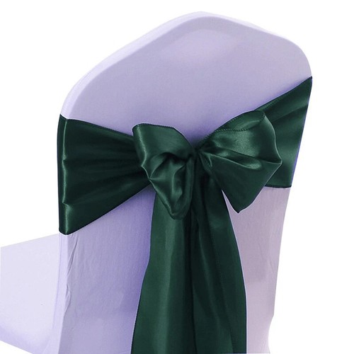 10pcs/50pcs Satin Chair Sash Knots Party Banquet Chair Tie Back Belt Decoration - Picture 6 of 44
