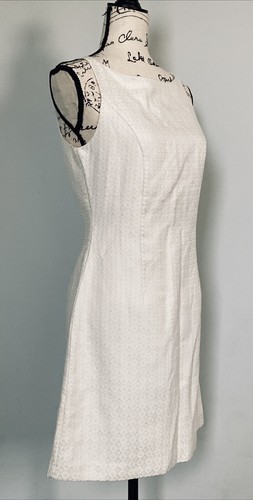 Banana Republic Size 4 Sleeveless Lined Ivory Dress - 第 4/7 張圖片