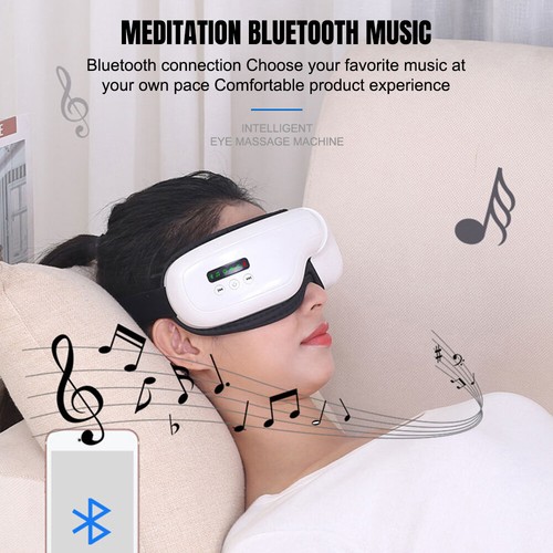 Augenmassagegerät mit Wärme und Vibration Kompression Wiederaufladbar Bluetooth Musik - Bild 9 von 52