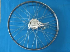 26" Bicycle Worksman Cycles Front Wheel Drum Brake Heavy Duty Chrome-1 Only-New