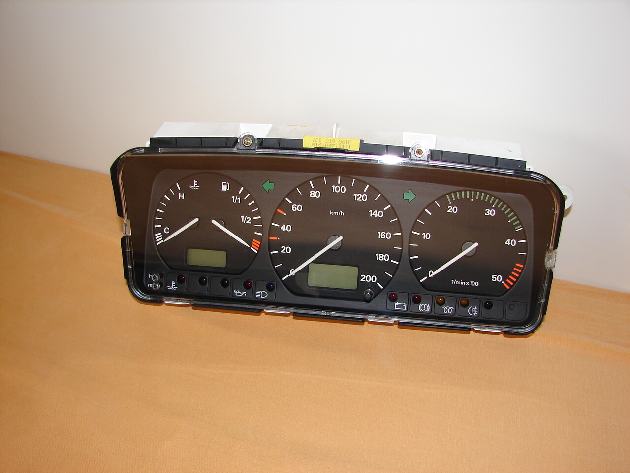 Tacho Kombiinstrument CLUSTER VW T4 TDI ACV 2,5 1996-97 7D0919861R im ...