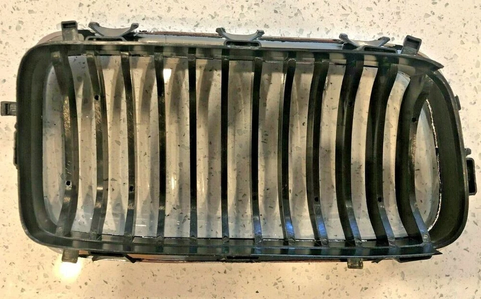 Nuevo capó delantero rejilla izquierda y derecha reemplazo BMW OEM # 51138231593/4 cromo negro Foto 3 de 4