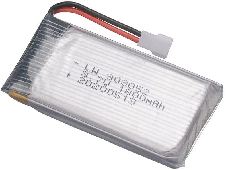 Lot de 2 batteries Li-Po 3.7V 1800mAh pour KY601S, SYMA X5, WLtoys K989 - Photo 3/4