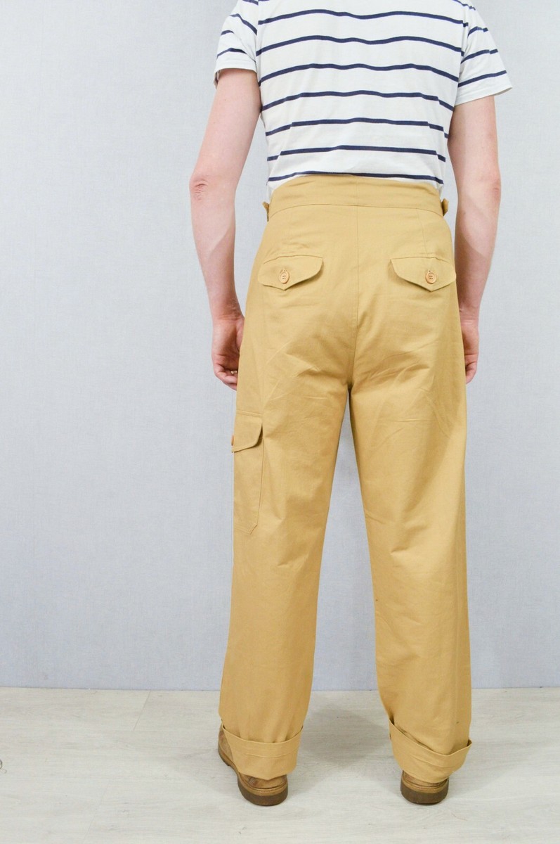 Men's Green Gurkha Pants British Military 1950s Army Men's Green Gurkha Pants British Military 1950s Army