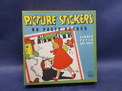 Rare Vintage Picture Stickers Fairy Tales Whitman Publishing #3976