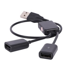 Six 6 - USB A Male To 2 USB A Female 'Y type' Splitter Cables
