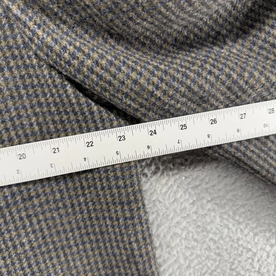 Chaqueta Blazer Woolrich De Colección Para Hombre 46 Azul Gris Pata de Gallo Lana Tweed Años 80 90 Foto 4 de 4