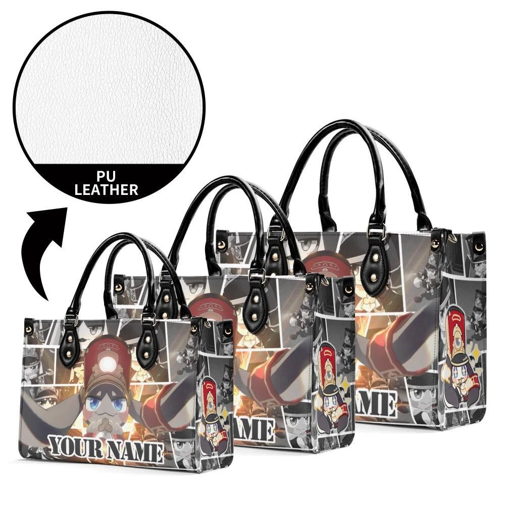 Personalized Pom Pom Honkai: Star Rail Leather Handbag. Gift for Friends.