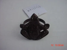 12  Frog Design Napkin Rings  Antique-style metal  NEW