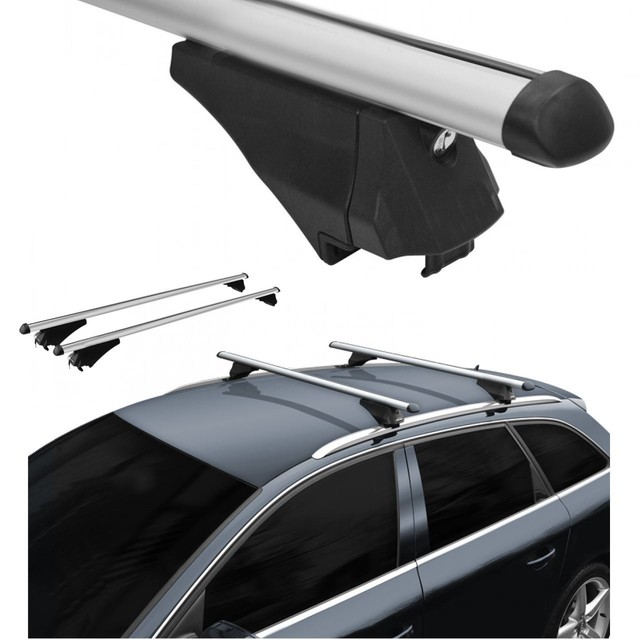 Roof Rack Cross Bars Aerodynamic Aluminum Locking Fits VOLVO Xc60 SUV