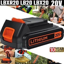 PACK 20V Lithium-ion 1.5Ah/3.6Ah Battery for BLACK DECKER 20 Volt LBXR20  LB20