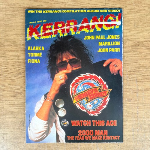 Kerrang Magazine Issue 93 Kiss Ace Frehley Marillion Alaska John Parr - 第 1/3 張圖片
